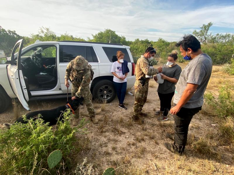 Del Rio Sector agents assist three illegal aliens abandoned by smugglers.