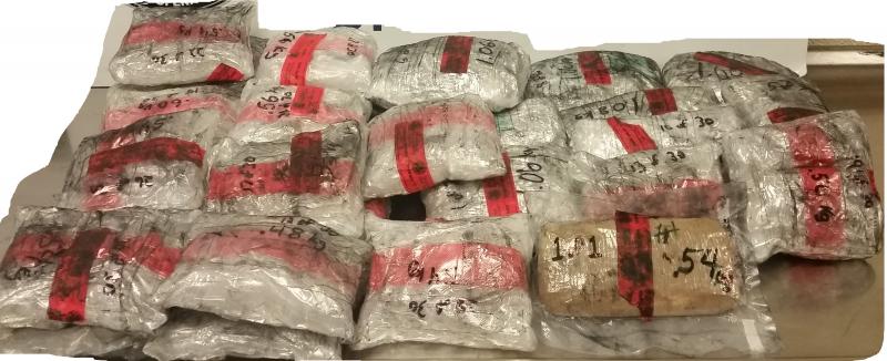 Packages containing 48 pounds of methamphetamine, one pound of heroin seized by CBP officers at Laredo Port of Entry