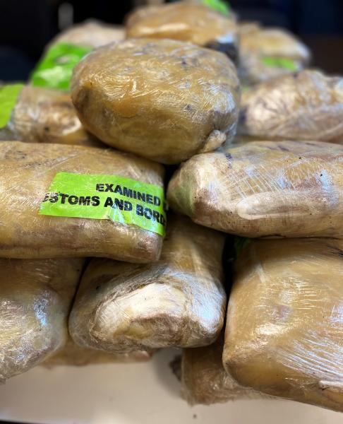 Packages containing $1.2 million in methamphetamine seized by CBP officers at Rio Grande City Port of Entry