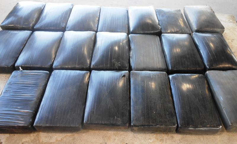 Packages containing 47 pounds of cocaine seized by CBP officers at Hidalgo/Pharr/Anzalduas Port of Entry