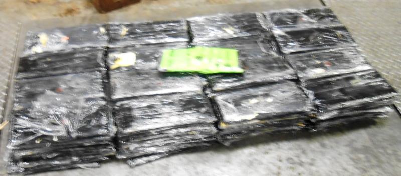Packages containing 88 pounds of methamphetamine seized by CBP officers at Pharr International Bridge