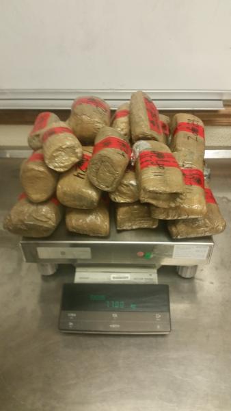 Packages containing 17 pounds of methamphetamine seized by CBP officers at Laredo Port of Entry