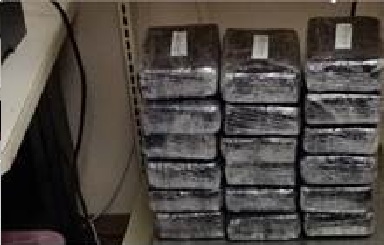 Packages containing 45.67 pounds of cocaine seized by CBP officers at Progreso/Donna Port of Entry