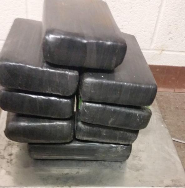 Packages containing more than 20 pounds of cocaine seized by CBP officers at Brownsville Port of Entry