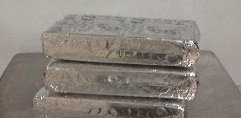 Packages containing seven pounds of cocaine seized by CBP officers at Brownsville Port of Entry
