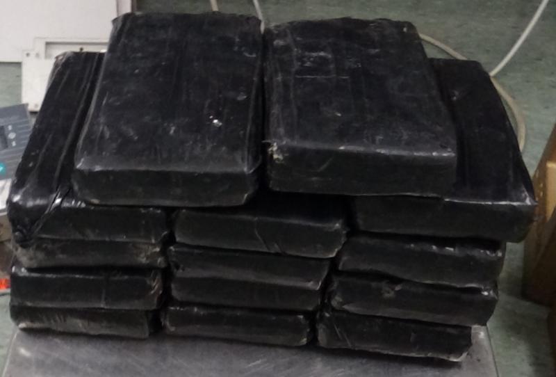 Packages containing 46.73 pounds of cocaine seized by CBP officers at Brownsville Port of Entry