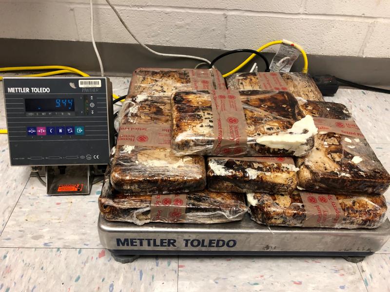 Packages containing nearly 21 pounds of methamphetamine seized by CBP officers at Eagle Pass Port of Entry