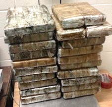 Packages containing 329 pounds of cocaine seized by CBP officers at Roma Port of Entry