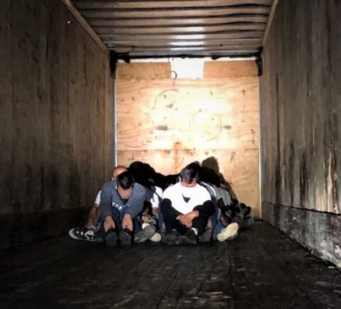 Border Patrol agents discovered 32 aliens within a tractor trailer on Interstate 35