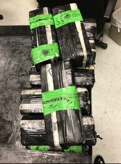 Packages containing 35 pounds of heroin seized by CBP officers at Laredo Port of Entry