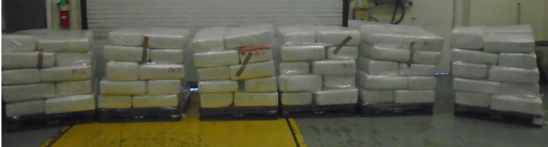 Packages containing 3,688 pounds of marijuana seized by CBP officers at Laredo Port of Entry