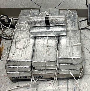 Packages containing $380,000 in cocaine seized by CBP officers at Eagle Pass Port of Entry
