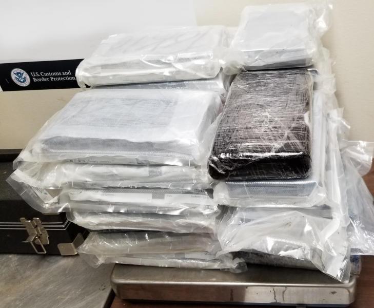 Packages containing nearly 92 pounds of cocaine seized by CBP officers at Hidalgo International Bridge