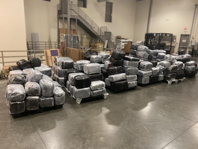Packages containing 5,350 pounds of marijuana seized by Laredo Sector U.S. Border Patrol agents