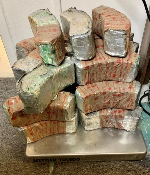 Packages containing 73 pounds of methamphetamine seized by CBP officers at Eagle Pass Port of Entry