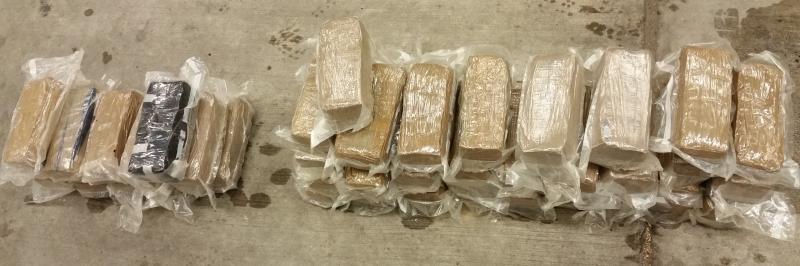 Packages containing 83 pounds of marijuana seized by CBP officers at Brownsville Port of Entry