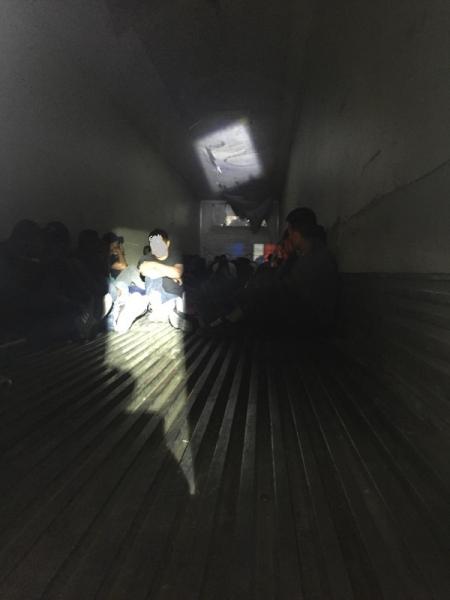 Border Patrol agents rescued 78 illegal aliens hidden within a tractor trailer that failed to stop for a secondary inspection at the Interstate 35 checkpoint