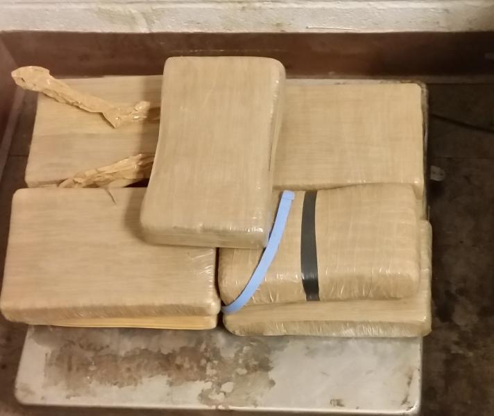 Packages containing 22.66 pounds of cocaine seized by CBP officers at Brownsville Port of Entry