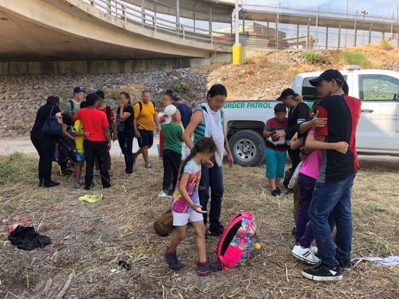 Brownsville Border Patrol agents and CBP officers took custody of 40 aliens who had crossed the Rio Grande and rescued a father and child pinned in strong currents.