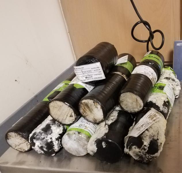 Packages containing 28 pounds of heroin seized by CBP officers at Colombia-Solidarity International Bridge