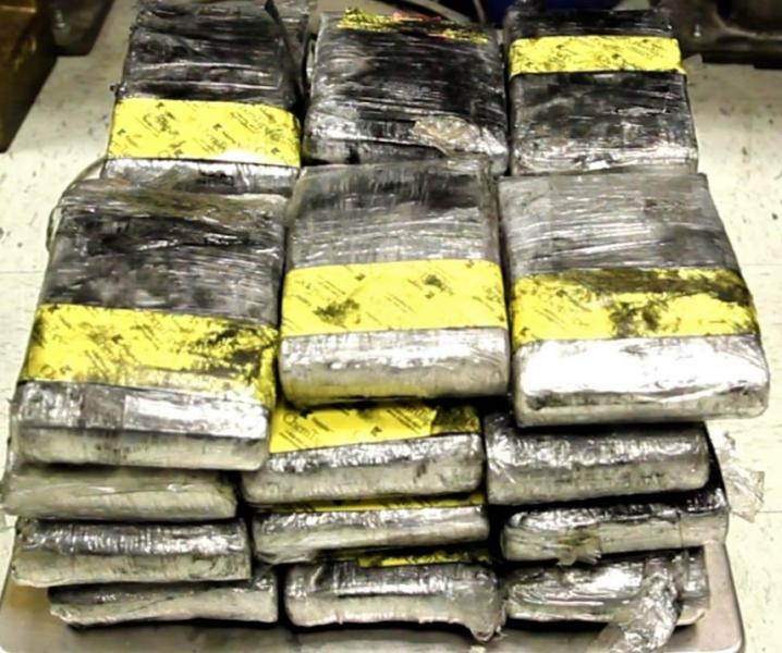 Packages containing 62 pounds of heroin seized by CBP officers at Laredo Port of Entry