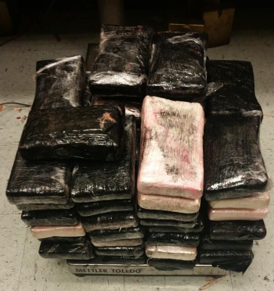 Packages containing 141 pounds of cocaine seized by CBP officers at Laredo Port of Entry