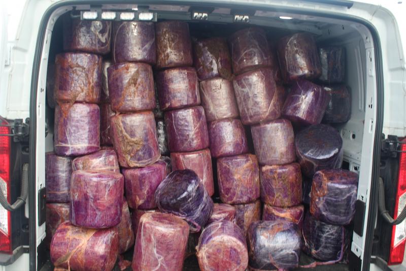 Packages containing 7,645 pounds of marijuana seized by CBP officers at Pharr-Reynosa International Bridge