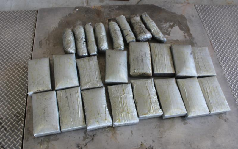 Packages containing $540,000 in methamphetamine, cocaine and fentanyl seized by CBP officers at Pharr International Bridge