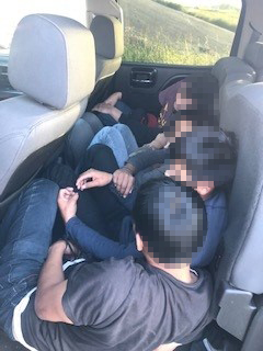 Laredo Sector Border Patrol agents apprehended six undocumented noncitizens in a pickup truck just north of the Border Patrol checkpoint on Interstate Highway 35.