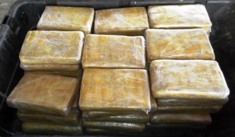 Packages containing 113 pounds of cocaine seized by CBP officers at Pharr International Bridge