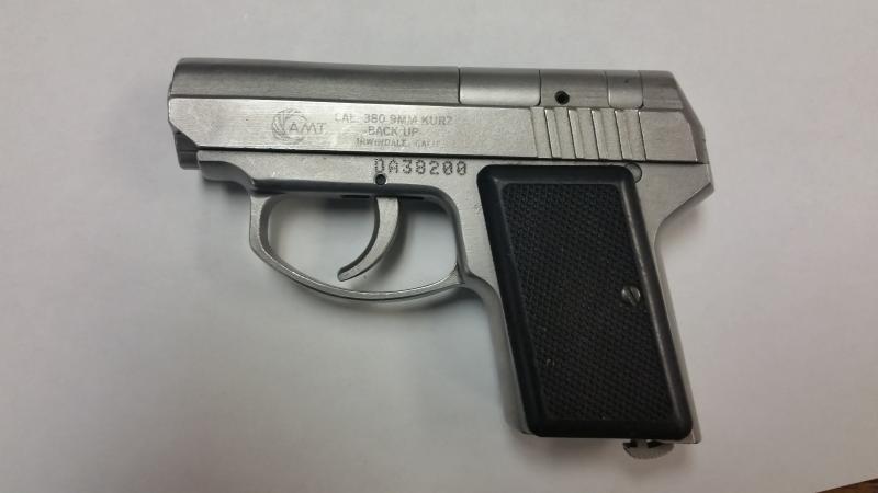 A .380 AMT Backup intercepted by CBP officers at Progreso International Bridge during an examination of a 17-year-year-old pedestrian