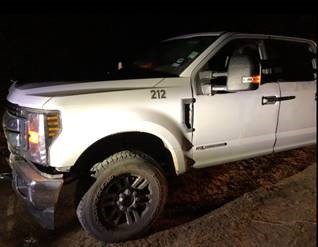 Border Patrol agents recovered this stolen vehicle that had been used in an alien smuggling attempt near Hebbronville, Texas