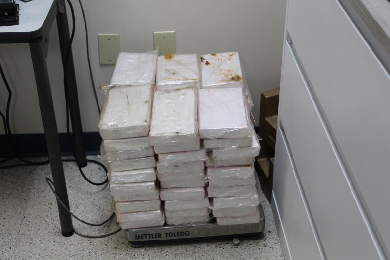 Packages containing 137 pounds of cocaine seized by CBP officers at World Trade Bridge