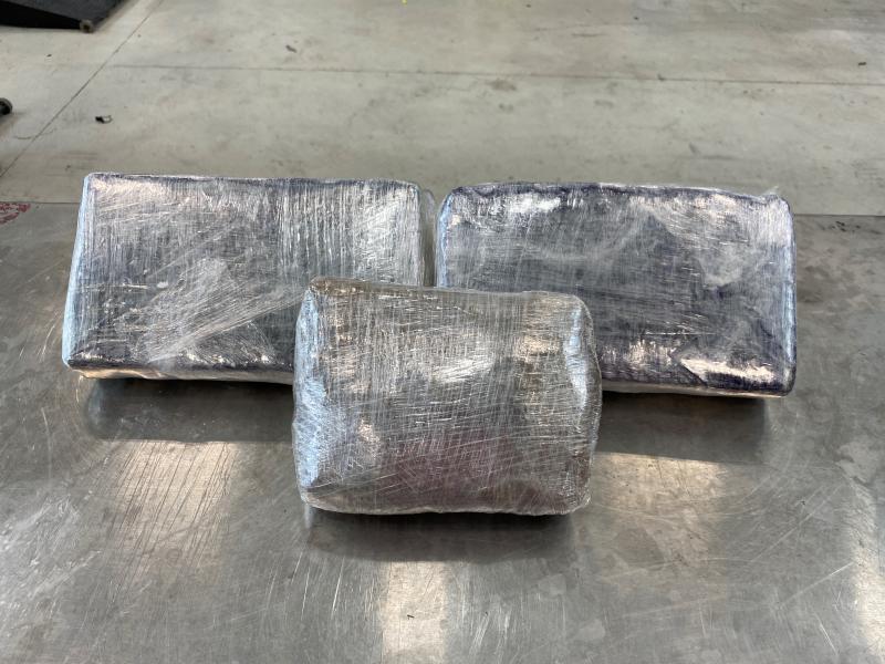 Packages containing 11.5 pounds of cocaine seized by CBP officers at Juarez-Lincoln Bridge