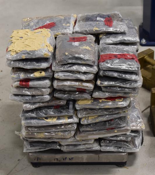 Packages containing nearly 129 pounds of methamphetamine seized by CBP officers at Laredo Port of Entry