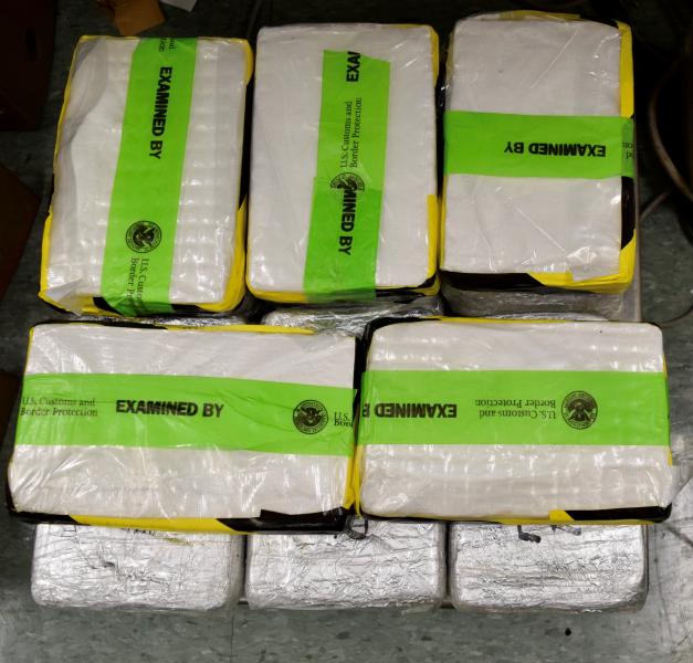Packages containing nearly 40 pounds of cocaine seized by CBP officers at Brownsville Port of Entry