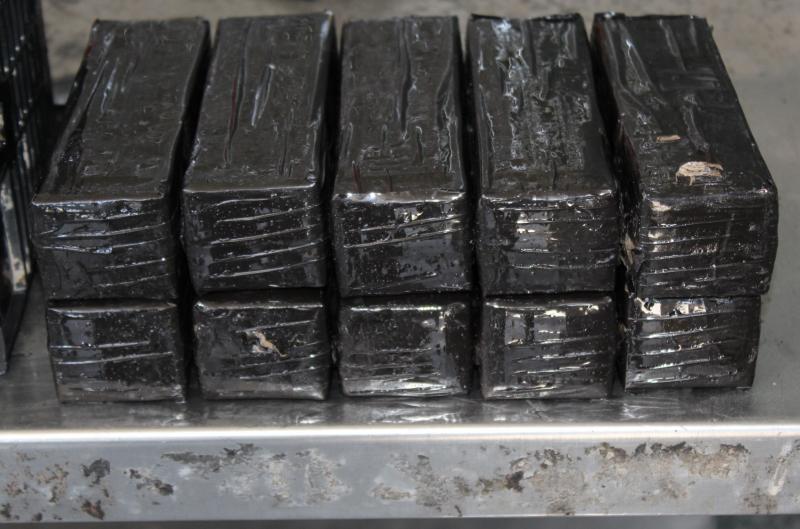 Packages containing nearly nine pounds of heroin seized by CBP officers at World Trade Bridge