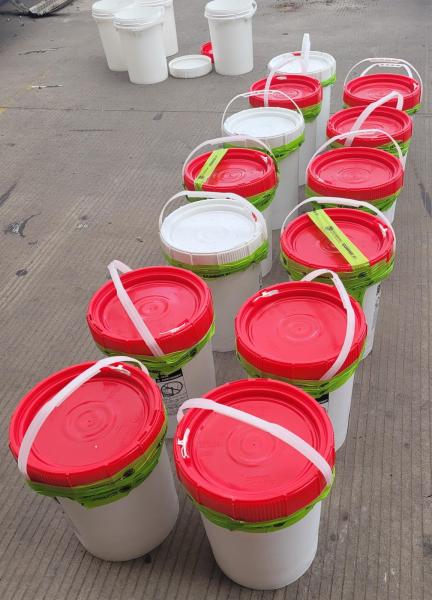 Customs officials seize 140 pounds of meth hidden in paint containers 