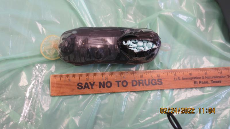 U.S. Customs and Border Protection officers working at the El Paso, Texas area ports of entry have encountered individuals attempting to smuggle fentanyl concealed internally on their bodies over the past two weeks. 