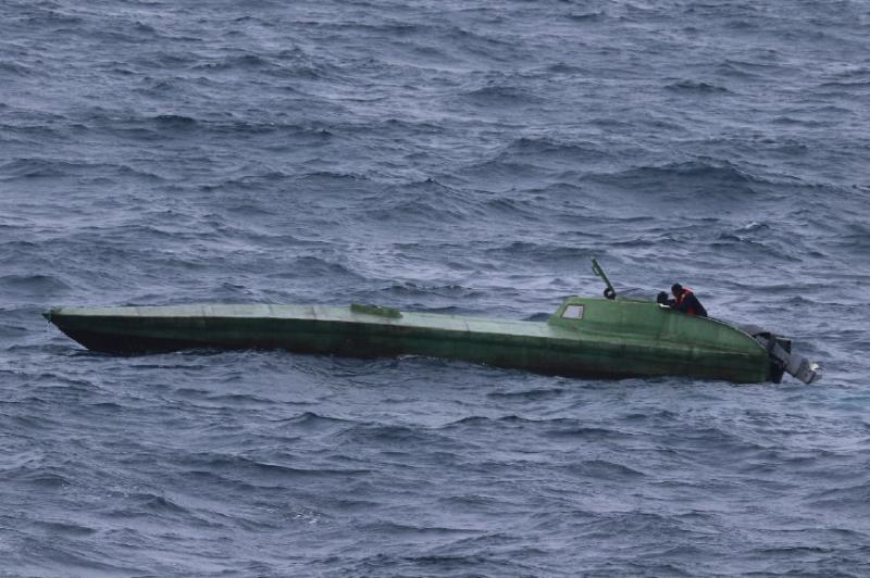 Small vessel carrying narcotics