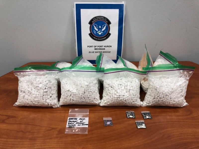 Methaphetamine seized at Blue Water Bridge