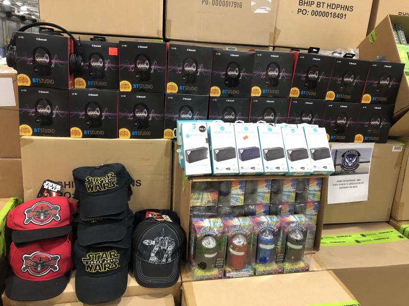 Counterfeit items seized in Detroit