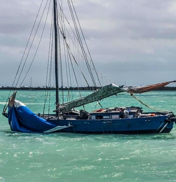 Haitian vessel which ran aground in Summerland Key