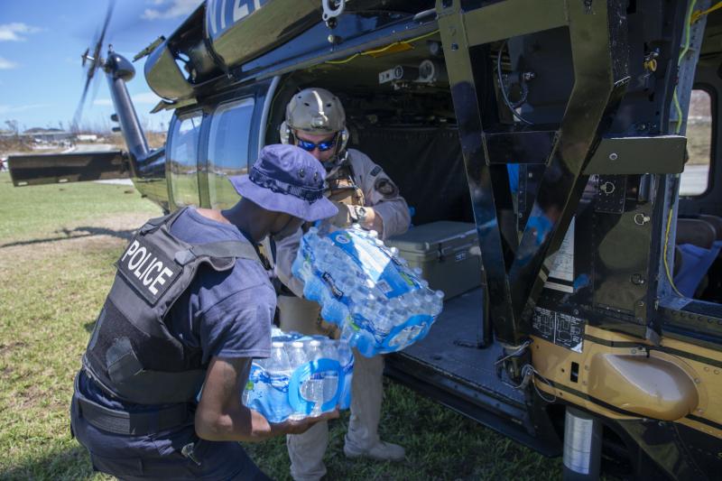 CBP Air and Marine Operations agents conduct search and rescue operations in Abaco Island and Marsh Harbour, Bahamas on Sept. 5, 2019. The islands were devastated by Hurricane Dorian. CBP Photo Kris Grogan