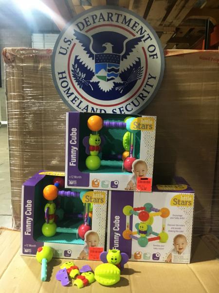 CBP seized nearly 2,000 children's mini activity cubes.