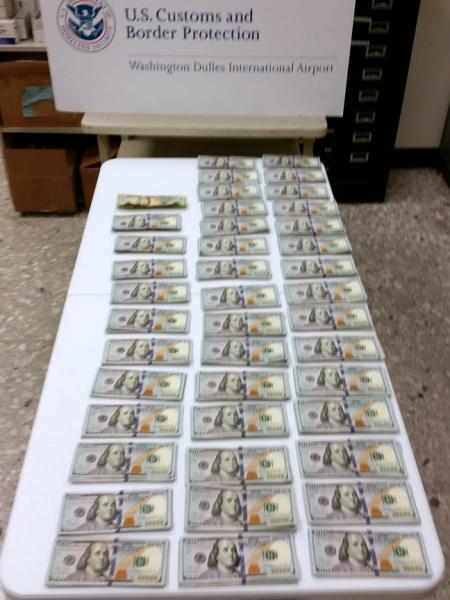seized unreported currency