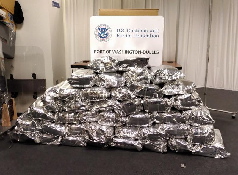 CBP officers seized 176 pounds of khat at Washington Dulles International Airport July 23, 2019.