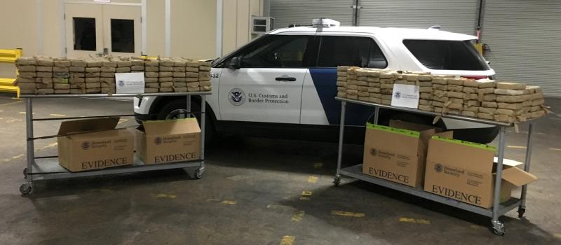 CBP-led multi-agency team seized 1,185 pounds of cocaine in a shipping container in Philadelphia March 19, 2019.