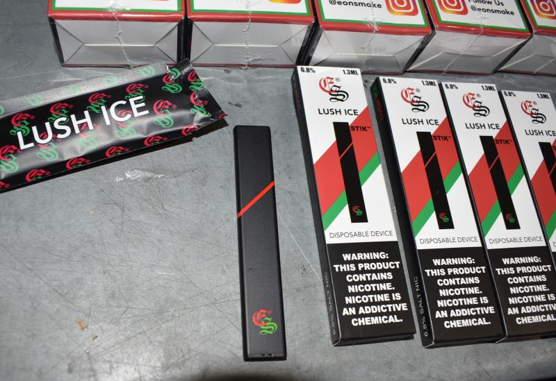 Philadelphia CBP officers seized 295 counterfeit Eonsmoke brand e-cigarette pods September 13, 2019.