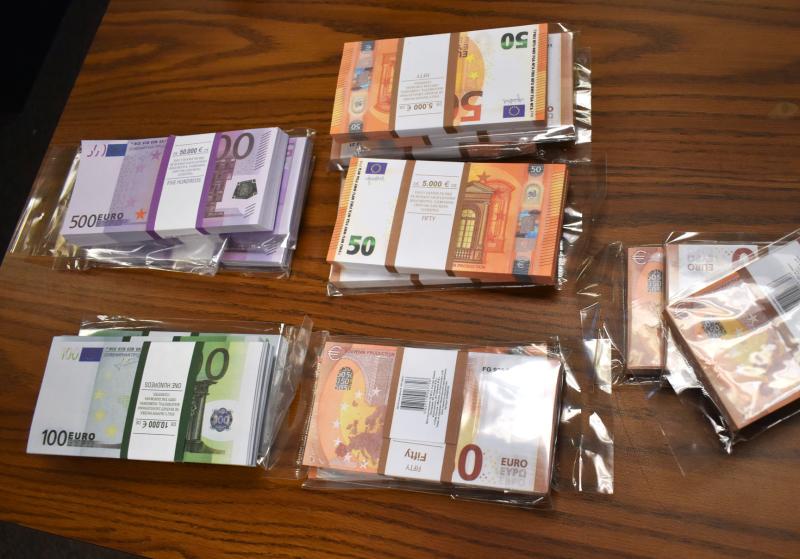 U.S. Customs and Border Protection officers intercepted about $263,000 in counterfeit Euros shipped from Russia and destined to Miami on February 3, 2022. Officers discovered the fake currency in a parcel manifested as “Play Money for Monopoly.”